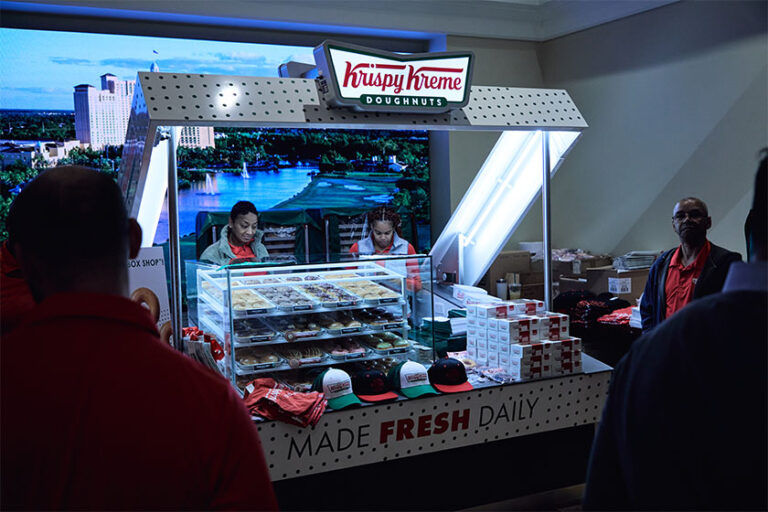 Krispy Kreme doughnut stand